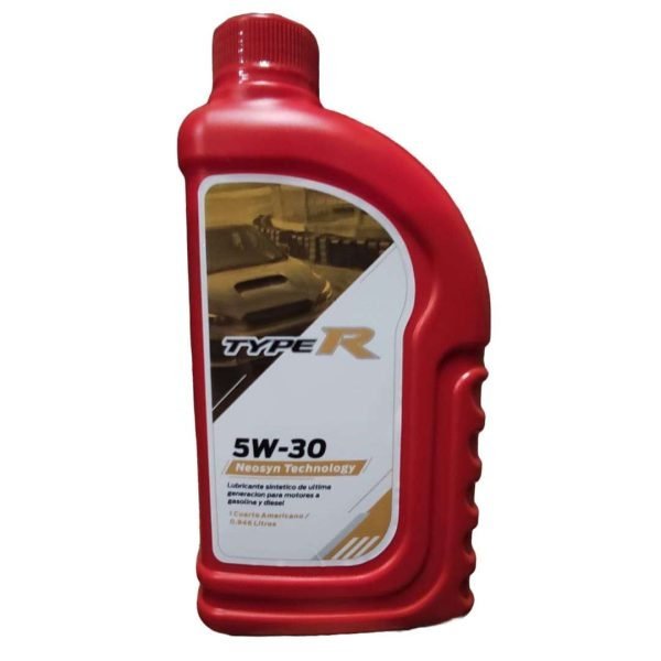 Lubricante 5W30 Typer con Neosyn en Cuarto