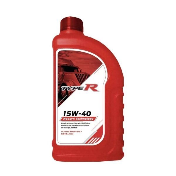 Lubricante 15w40 Diesel Typer Api Ci-4 en Cuarto Caja