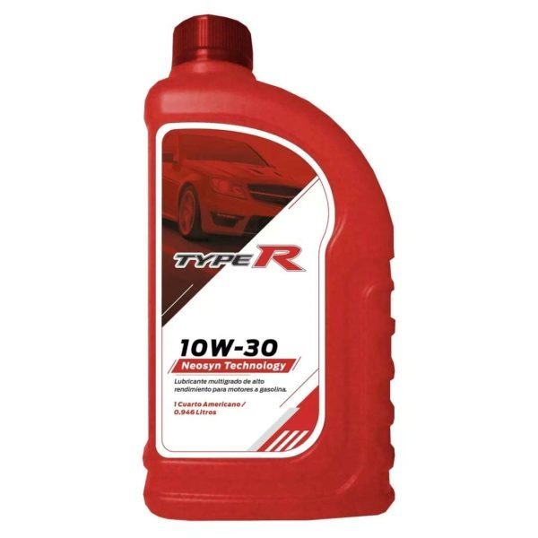 Lubricante 10w30 Gasolina Typer Api Sn en Cuarto Caja