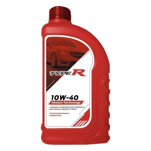 Lubricante 10w40 Gasolina Typer Api Ci-4 / Sn en Cuarto