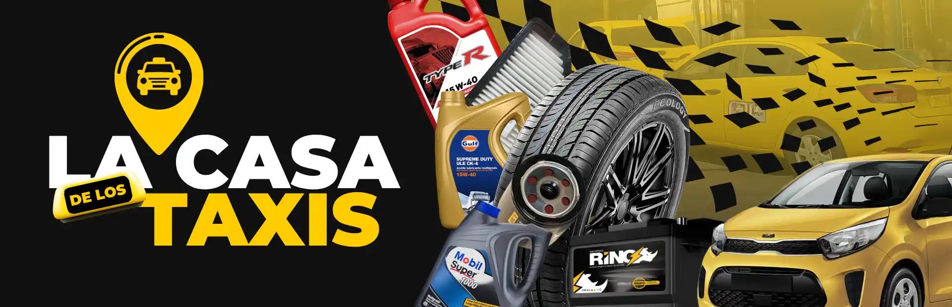 llantas, lubricantes y filtros para taxis en bucaramanga